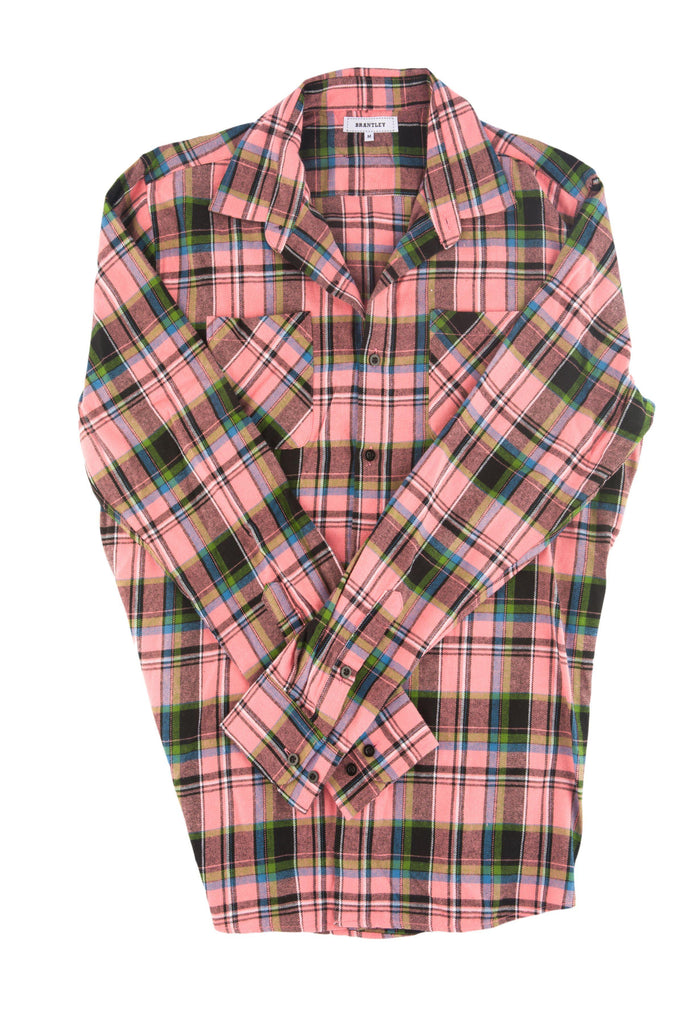 Signature Flannel / Guava - Brantley Clothing