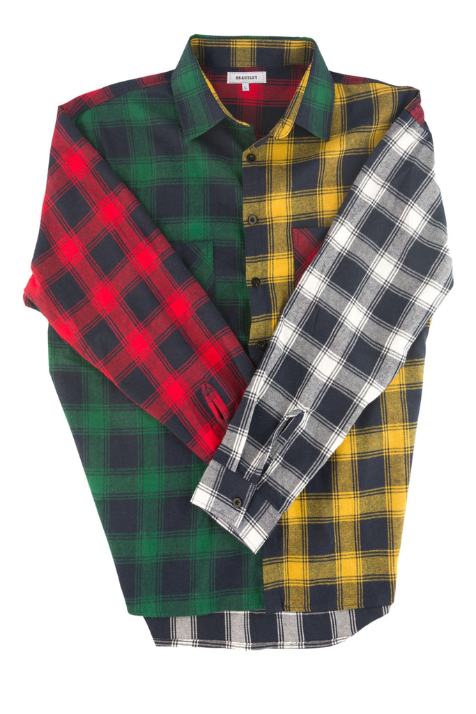 Multicolor Patchwork Flannel - Brantley Clothing