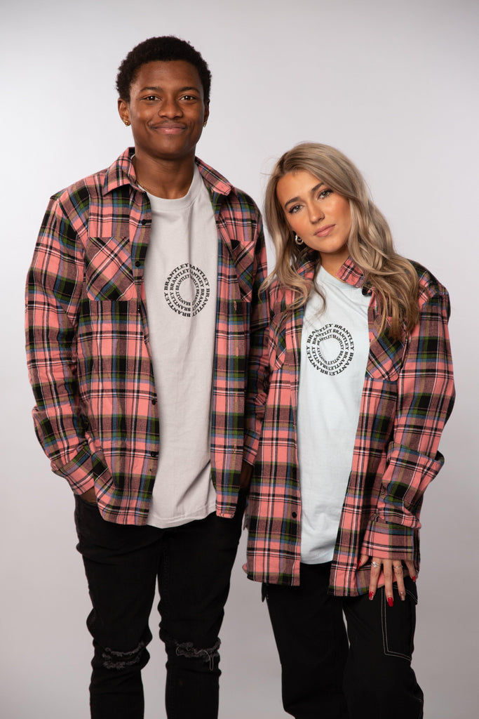 Signature Flannel / Guava - Brantley Clothing